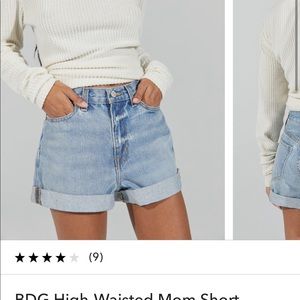 BDG mom high rise short